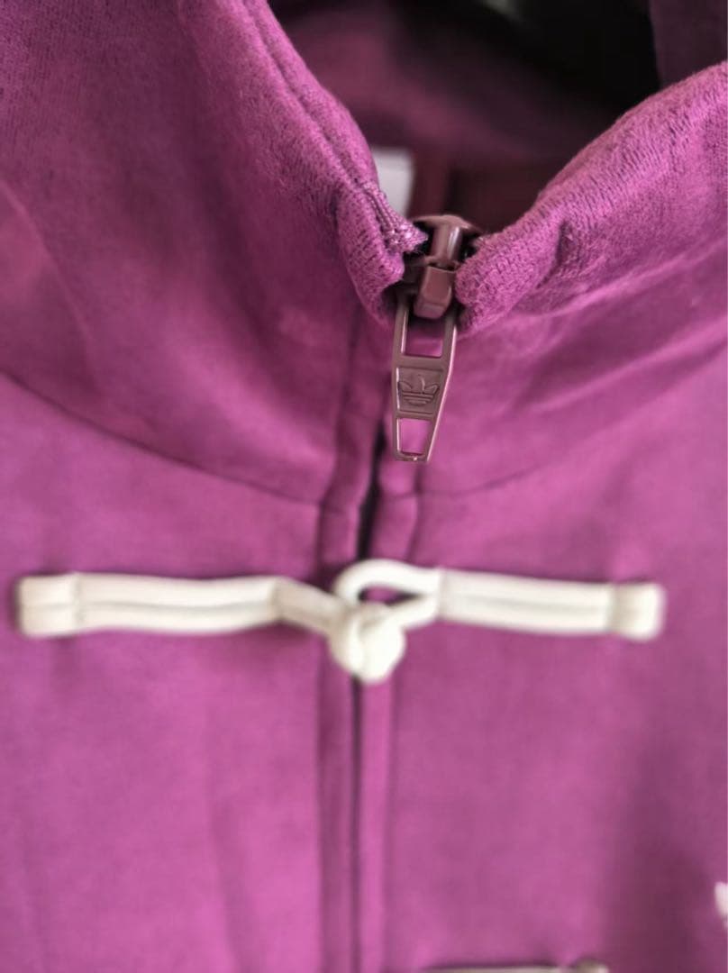 海外限定 アディダス巳年トラック スエード ジャケット パープル S