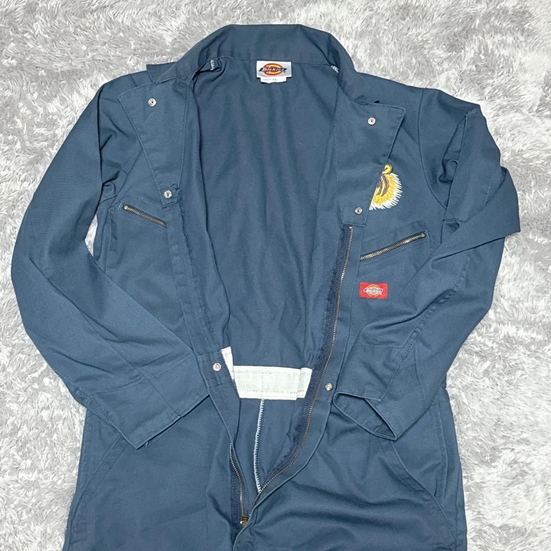 激レアDickies ディッキーズ つなぎ オーバーオール 長袖 刺繍 紺 42