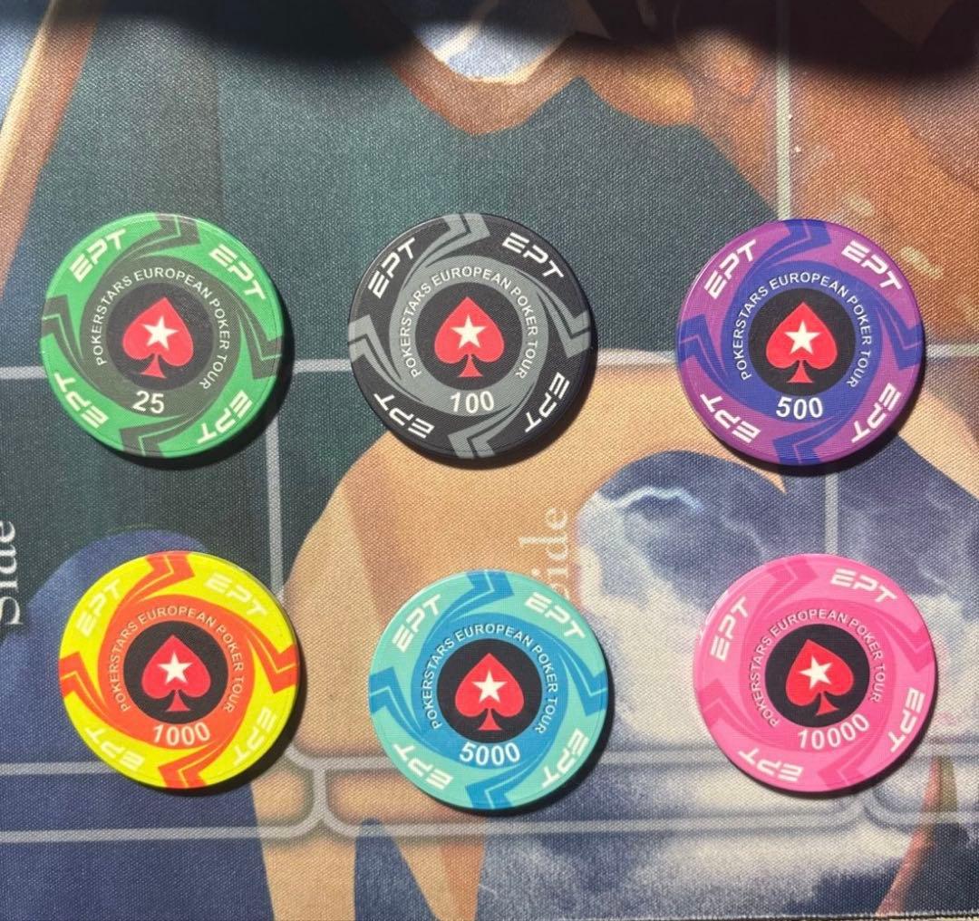 ポーカーチップセット 300枚 EPT PokerStars