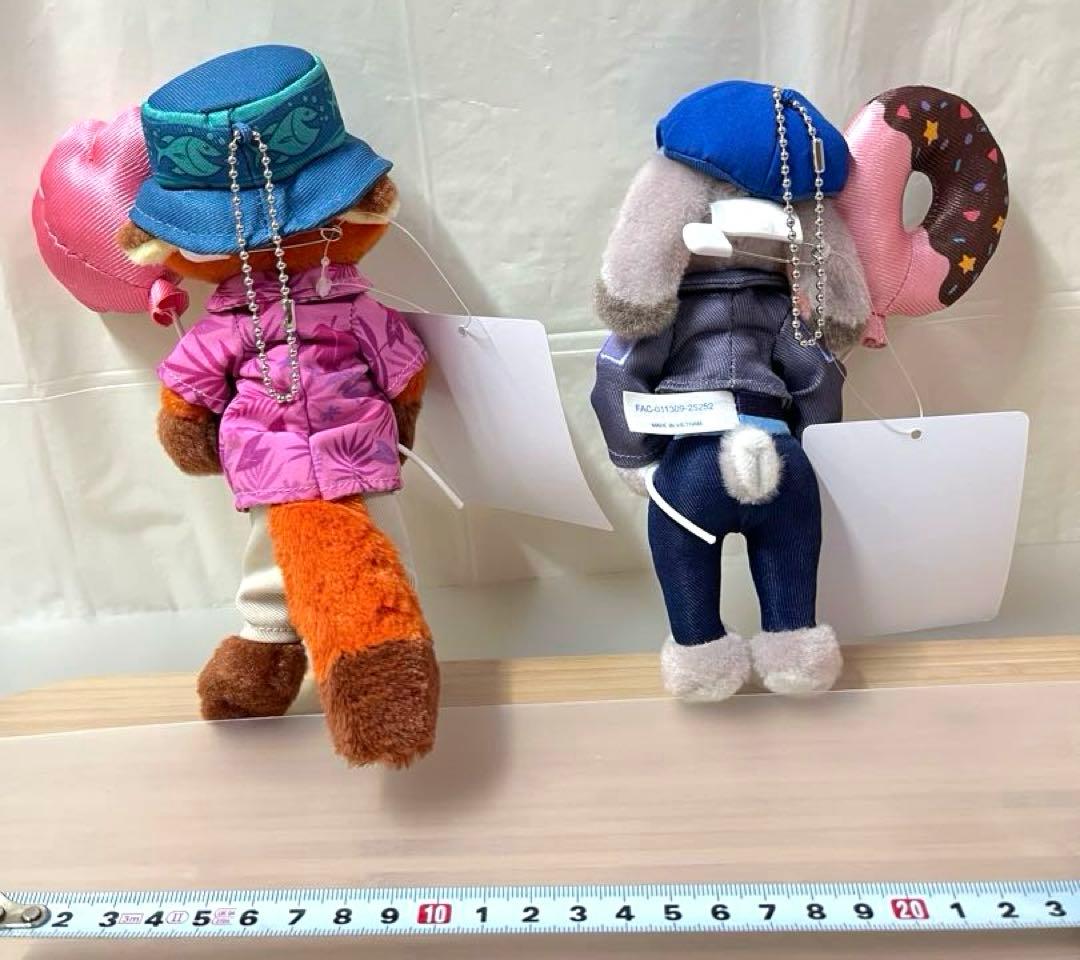 ニック ジュディ ズートピア ディズニーリゾート ぬいぐるみバッジ 2体