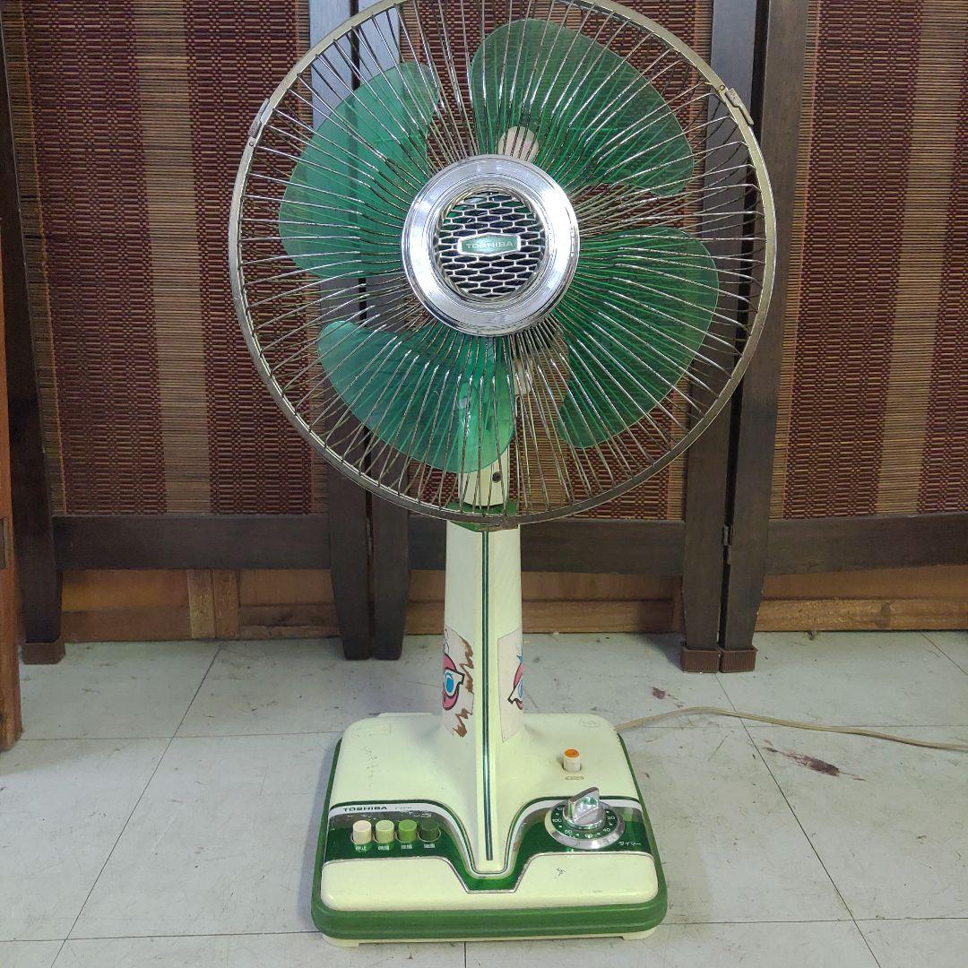 M026 東芝扇風機 TOSHIBA 4枚羽根 昭和レトロ F-221G - メルカリ
