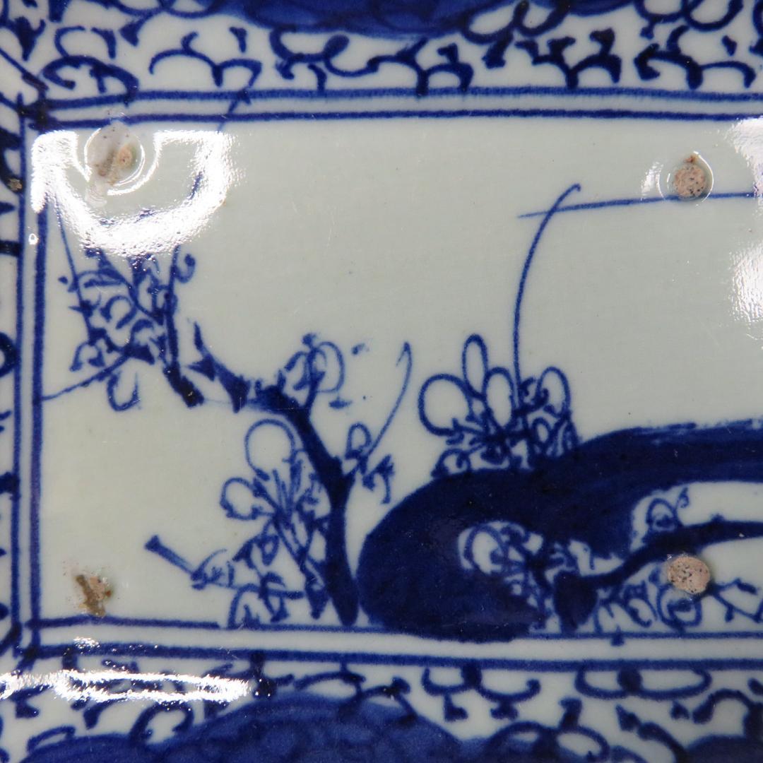 長皿 染付 3枚 窯傷 歪み 古伊万里 - メルカリ
