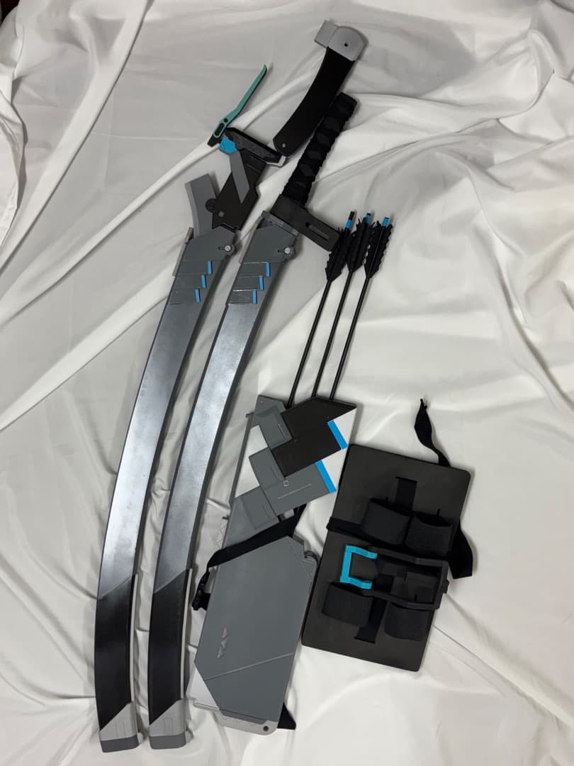 ゼンゼロ 浅羽悠真 コスプレ用武器 弓/双刀/矢袋 - メルカリ