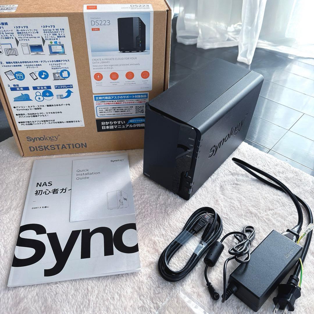 【極美品・未使用】Synology DISKSTATION DS223 2ベイ Amazon.com: Synology 2-Bay DiskStation DS223j (Diskless) : Electronics