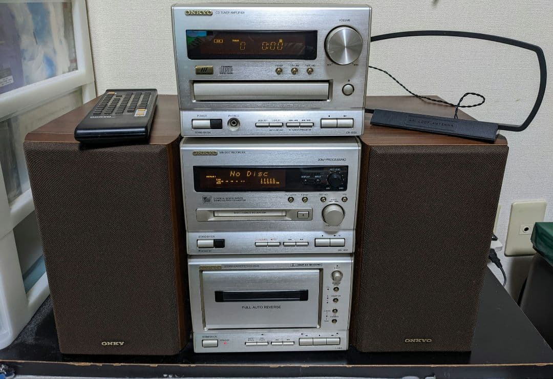 【ジャンク品】　オンキョーミニコンポ　INTEC185 ジャンク品】 オンキョーミニコンポ INTEC185 ジャンク品】 オンキョー