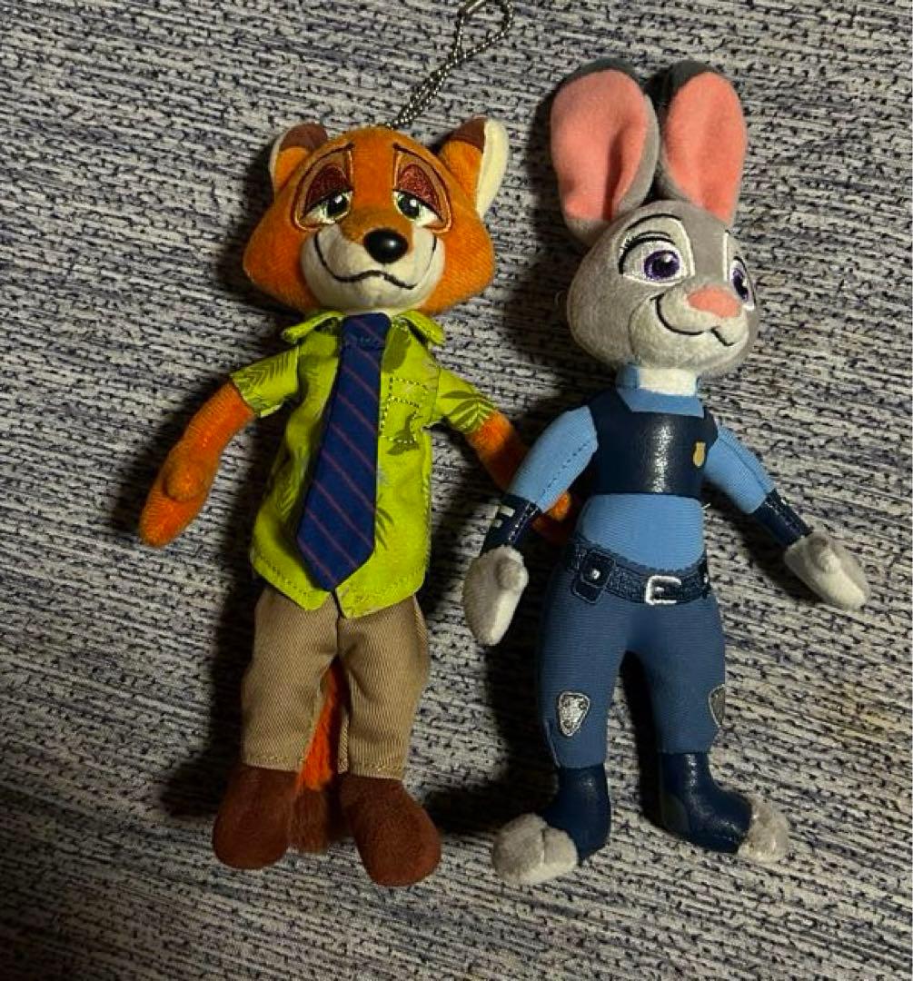東京ディズニーリゾート ズートピア ニック&ジュディ ぬいぐるみバッジ