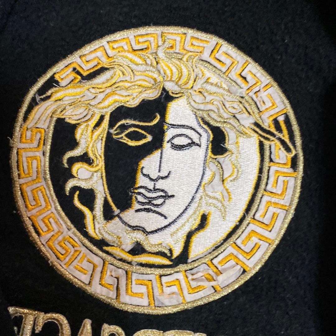 90s A.VERSACE ヴェルサーチ 刺繍 フリースジャケット メデューサ