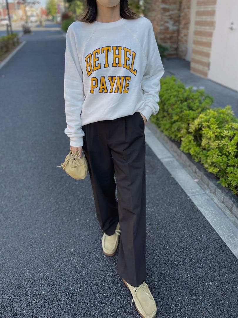 THE SHINZONE【22AW】ベテル ペイン プルオーバー ロゴスウェット