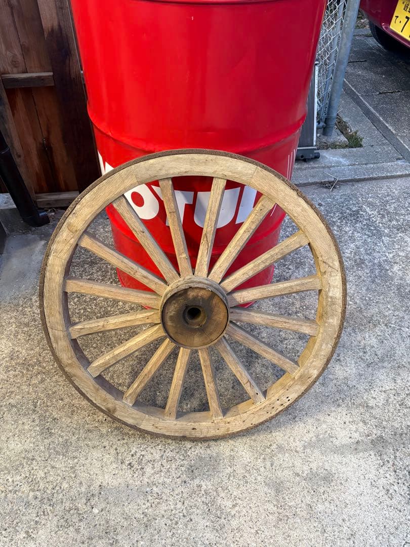 大八車 車輪 1輪 希少 美品 アンティーク ガーデニング - メルカリ