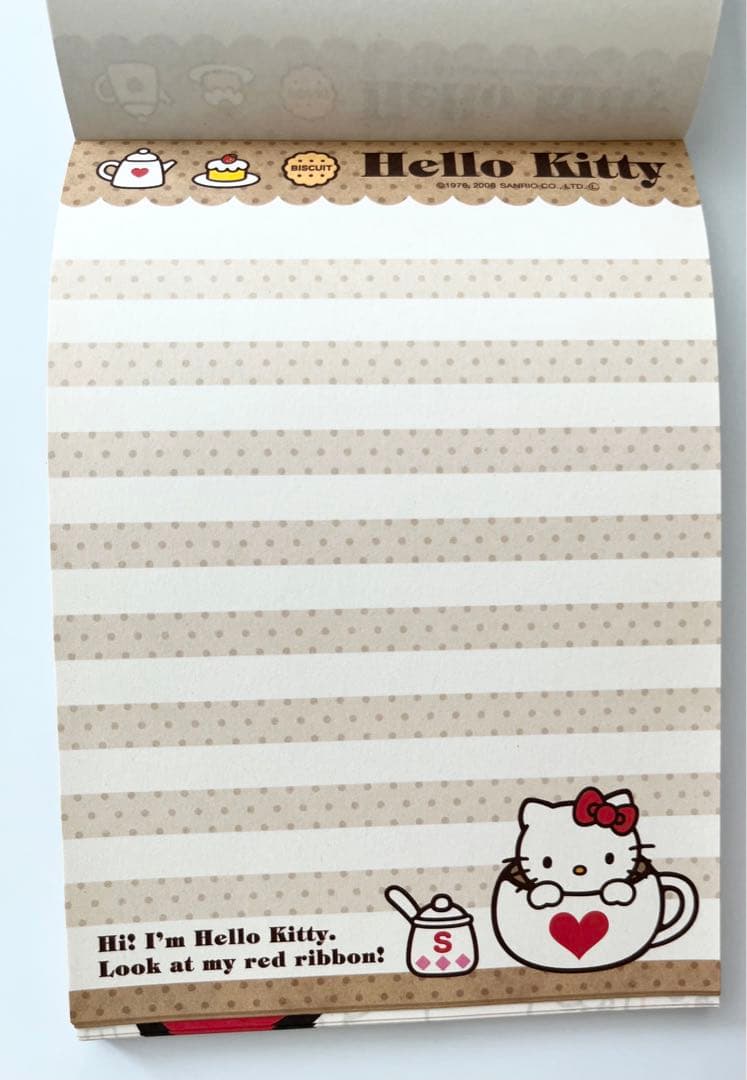 平成レトロ ハローキティ キティ メモ帳 2008年 - メルカリ