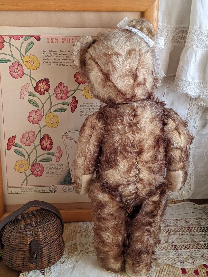 h】アンティークベア アンティークテディベア ハーマン - メルカリ