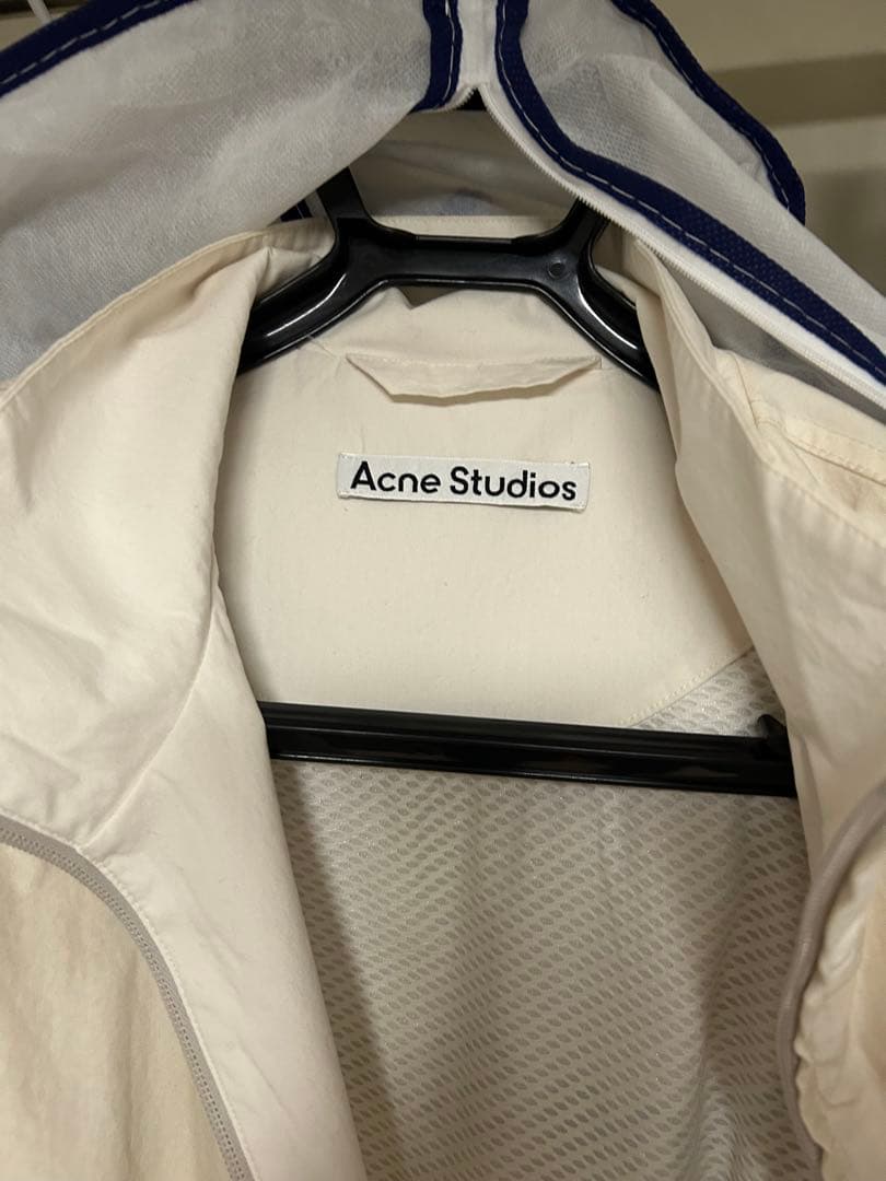 未使用】Acne Studios ロゴジッパージャケット ダスティホワイト44