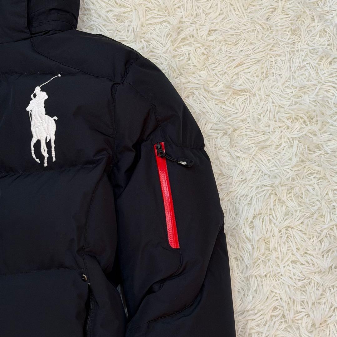 1951 ポロラルフローレン ダウンジャケット ビッグポニー XS 黒 赤