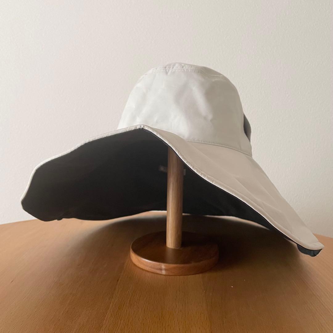 サンバリア100 帽子 ハット アイボリー ツバ幅約14.5cm - メルカリ