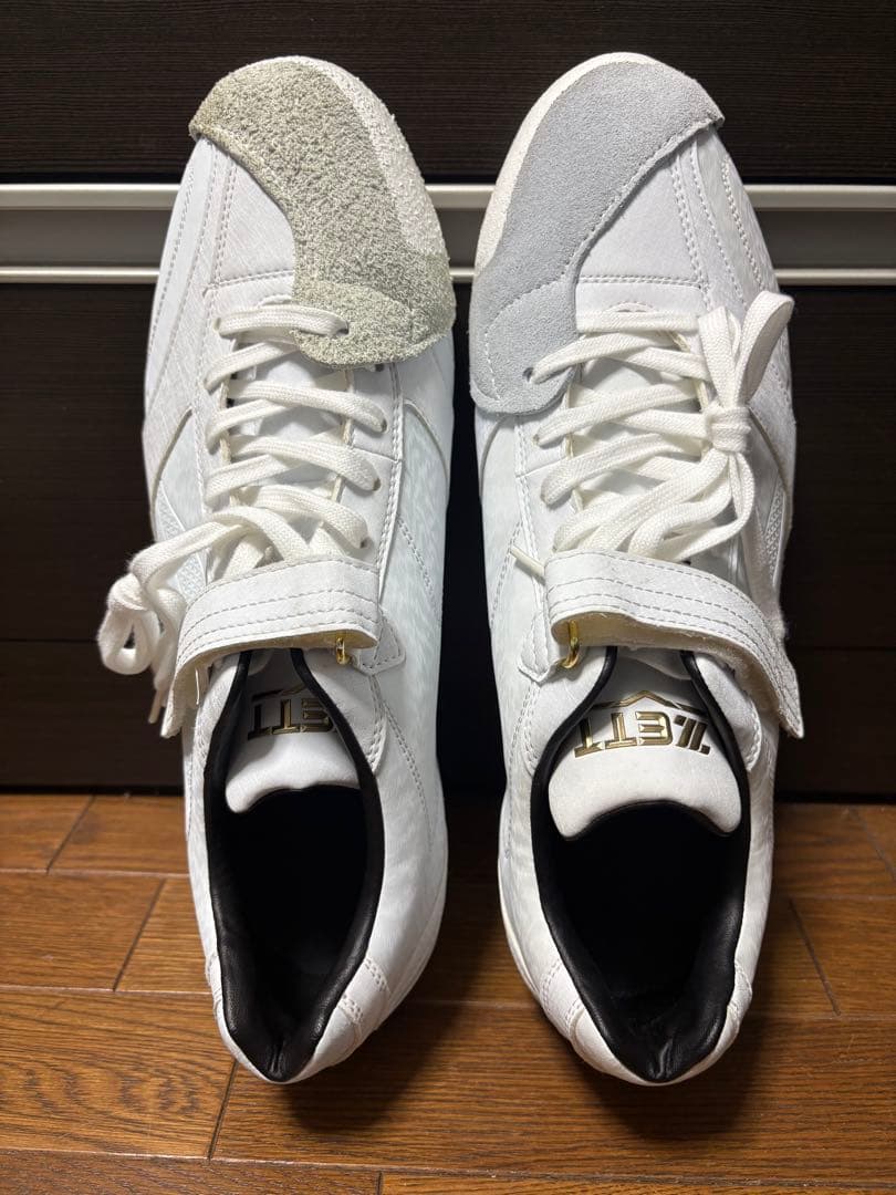 【未使用】 野球用スパイク ZETT スーパーグランドジャック白 29.0cm