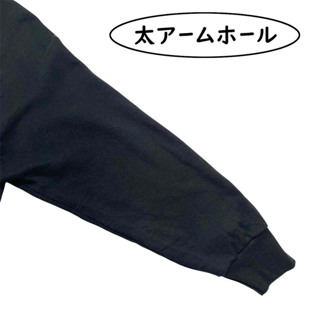 NIKE ファイヤーパターン 刺繍ロゴ スウェット USA製 古着 L ブラック