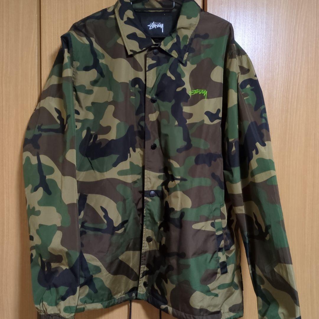 STUSSY コーチジャケット L カモ柄 - メルカリ