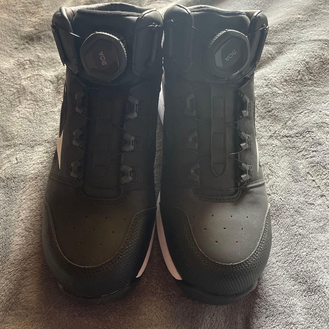 ミズノ　25.5 安全靴 ミドルカット 黒×白 楽天市場】3E相当 幅広 ワイド ミズノ メンズ オールマイティ LS II