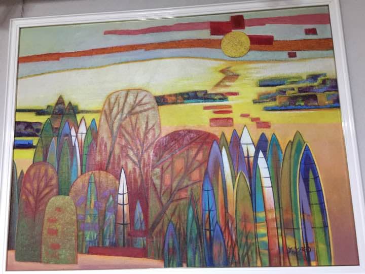 絵画 題名 染められて つるべとられて 作：チェリー木下 | Gallery Zaroff Net Store