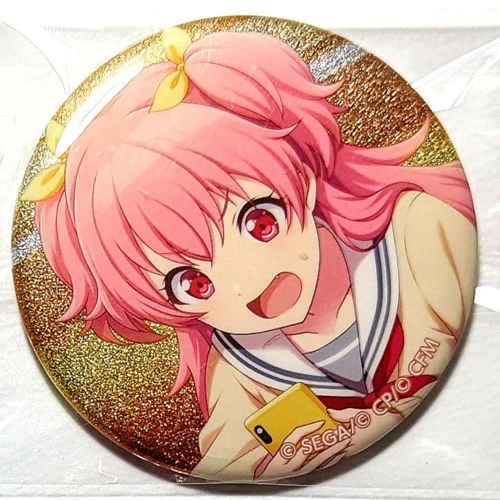 プロセカ 桃井愛莉 グリッター缶バッジ 特訓前 カラマイ モモジャン