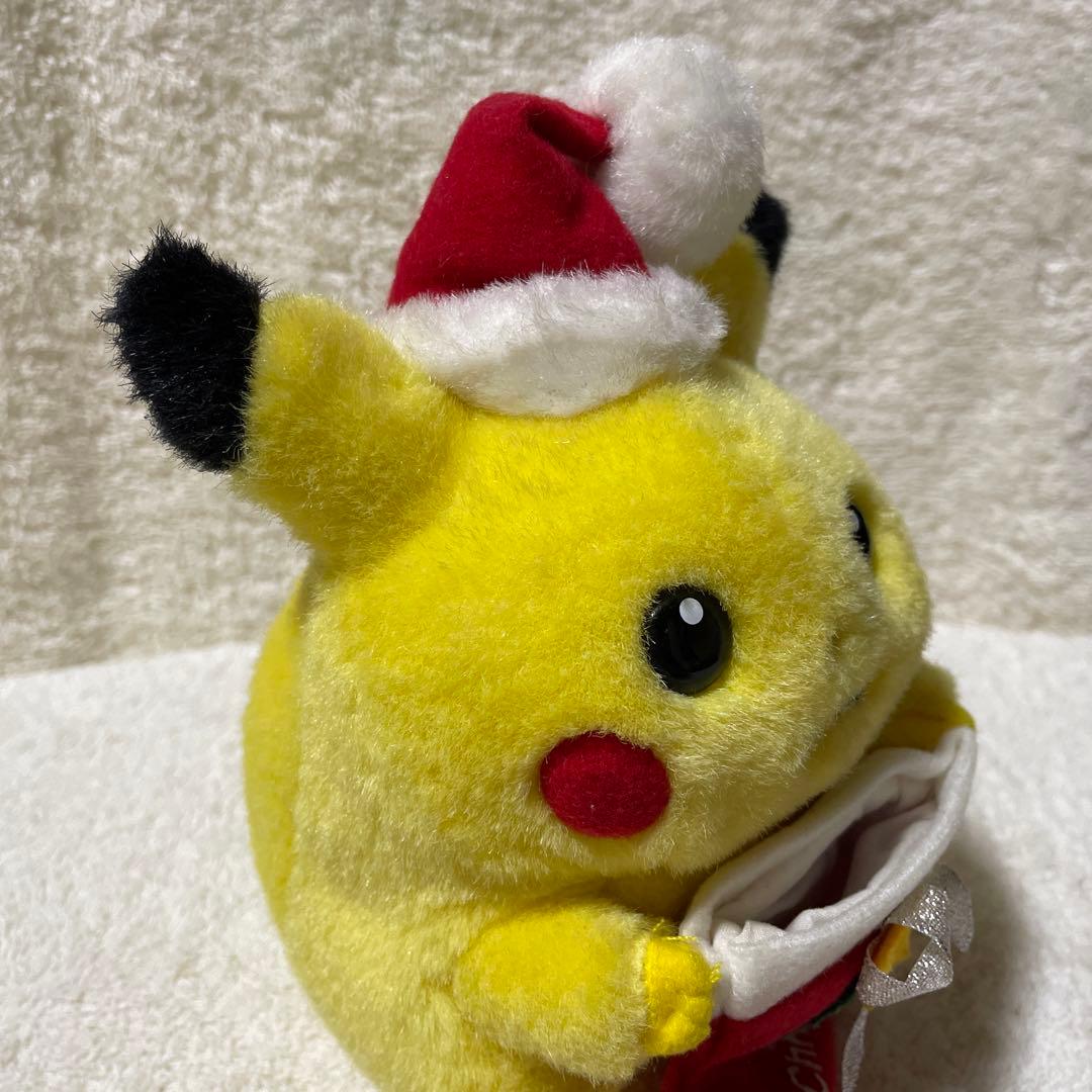 希少】初期ピカチュウ ぬいぐるみ サンタ クリスマス - メルカリ