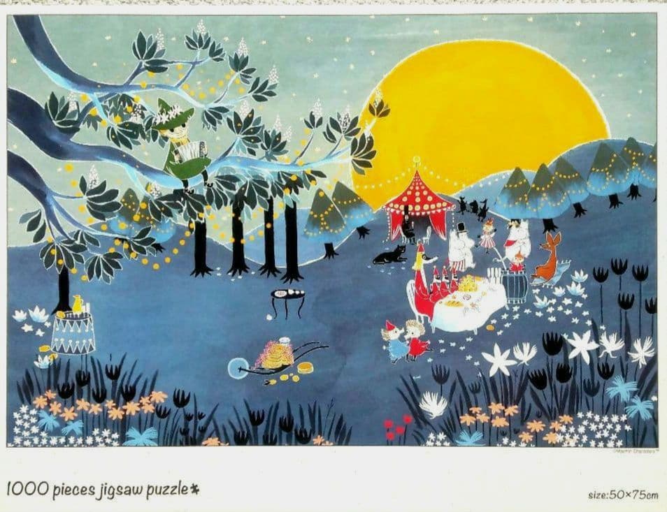 ジグソーパズル・ムーミン/月明かりのパーティー(1000ピース) - メルカリ