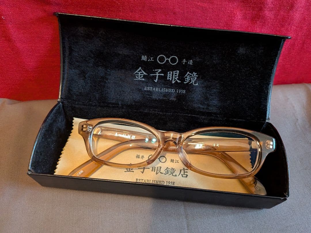 泰八郎謹製】 眼鏡 メガネ クリアベージュ T-104 - メルカリ