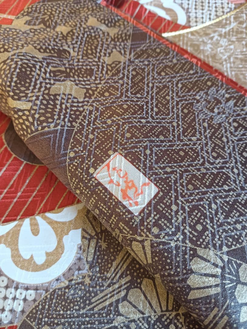 吾妻徳穂 吉澤友禅 振袖フルセット 美品 朱系 華やか 丈161 裄