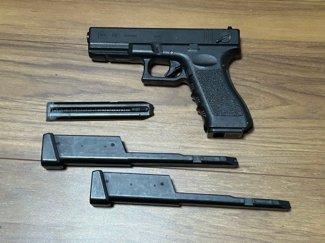 動作確認済み 電動グロック18c ロングマガジン セット 09 TOKYO MARUI（東京マルイ） グロック18C ロングマガジン 2本 電動