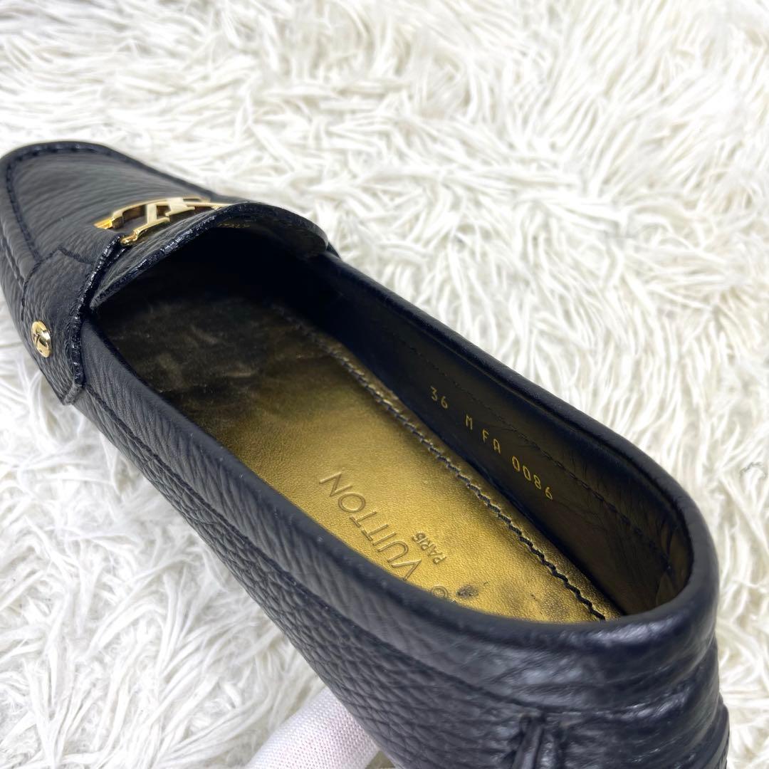 極美品‼️ ルイ ヴィトン ローファー モンテカルロ モカシン ロゴ金具 LV