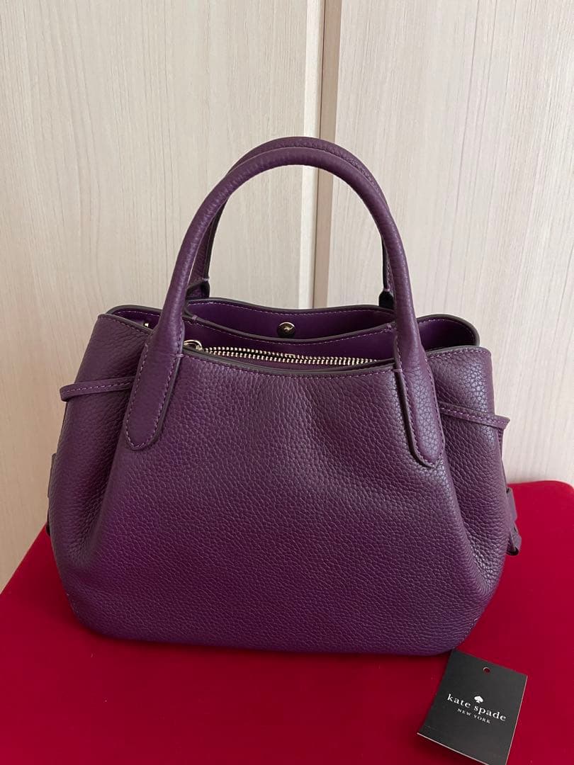 ケイトスペード ダンプリング スモール サッチェルパープル系新品未