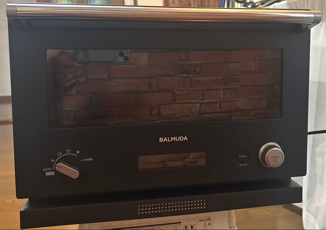 【うぃん】BALMUDA オーブンレンジ　K04A-BK 【ジャンク品】 BALMUDA オーブンレンジ ブラック ジャンク - メルカリ