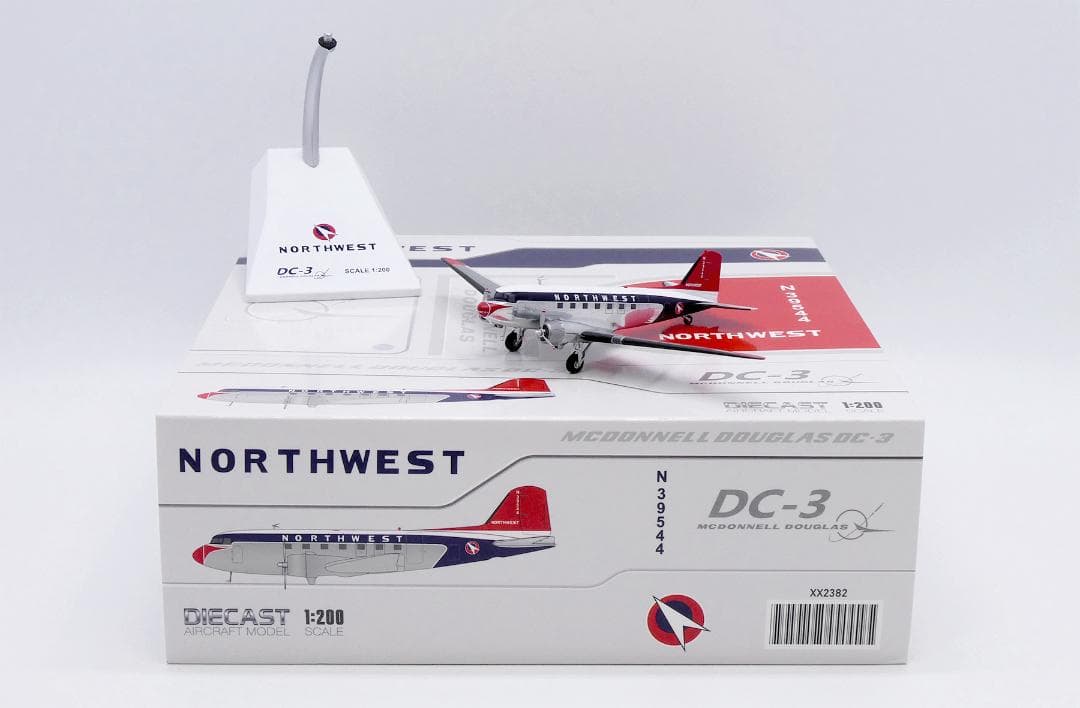 ノースウエスト航空 DC-3 N39544 1/200 northwest-airlines-douglas-dc-