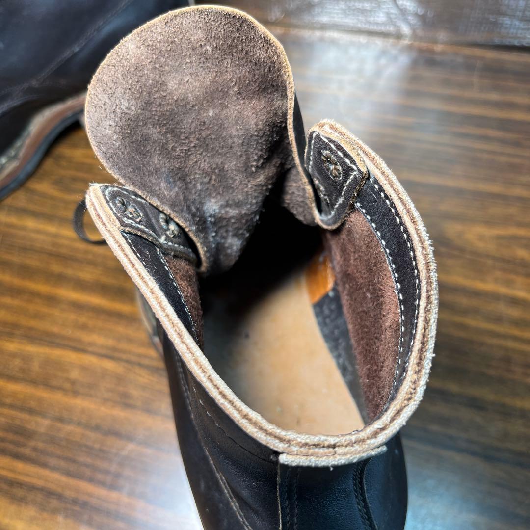 ダークブラウン レザー ハイカットブーツ 26.0cm レザーブーツ