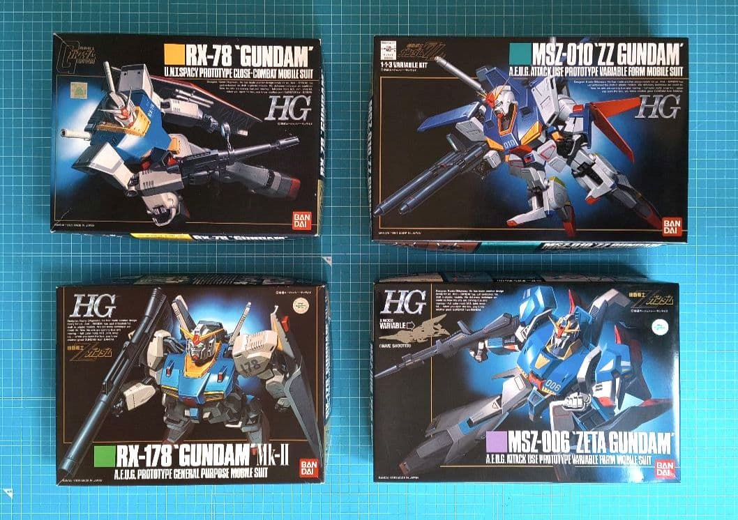 003 未組立 ＨＧ 絶版 ガンダム Mk-Ⅱ Zガンダム ZZガンダム 1/144 HG ZZガンダム - 手取り13万だけどFDとか玩具とか
