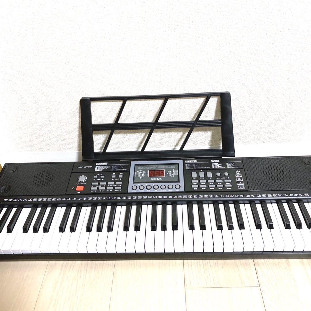 夢グループ ガイド機能付き 電子ピアノ キーボード TSP-670D - メルカリ