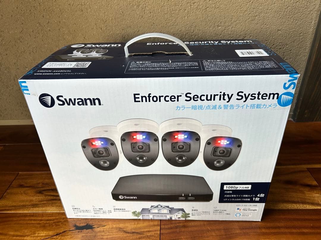 【新品未開封】Swann Security System 防犯カメラ Swann セキュリティカメラ 4Kフロードライトカメラ 防犯カメラ 屋外
