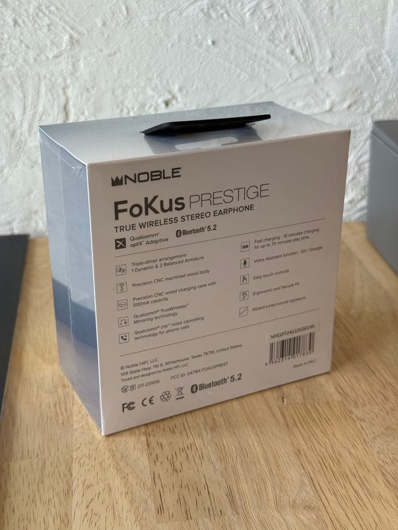 《新品未開封》イヤホンNOBLE FoKus PRESTIGE