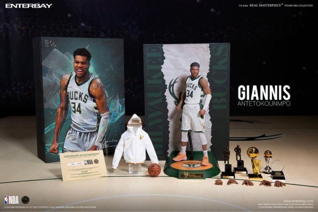ENTERBAY RM-1088 ヤニス・アデトクンボ　 1/6 Giannis リアルマスターピース NBAコレクション/ ヤニス・アデトクンボ 1/6