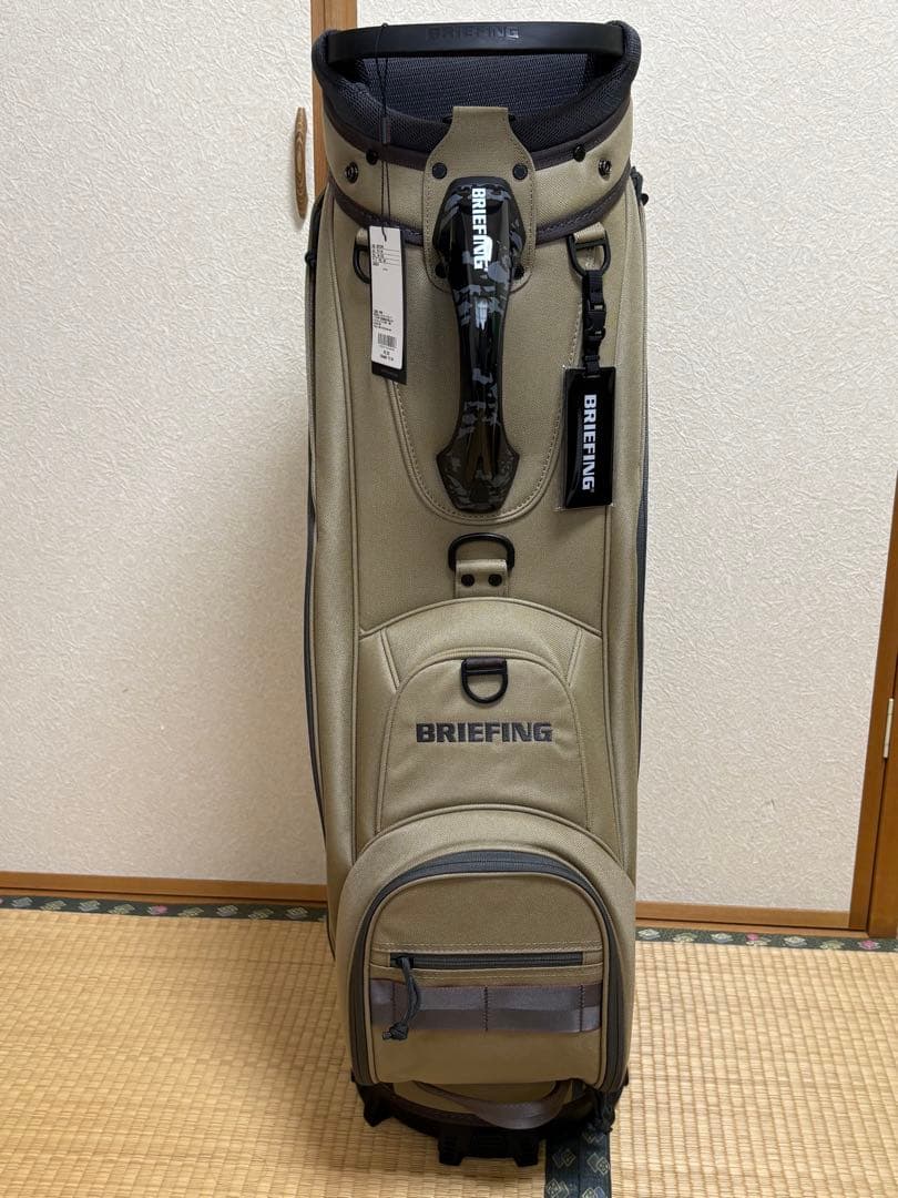未使用)ブリーフィング キャディバッグ 25年モデル CR-5#04 タン