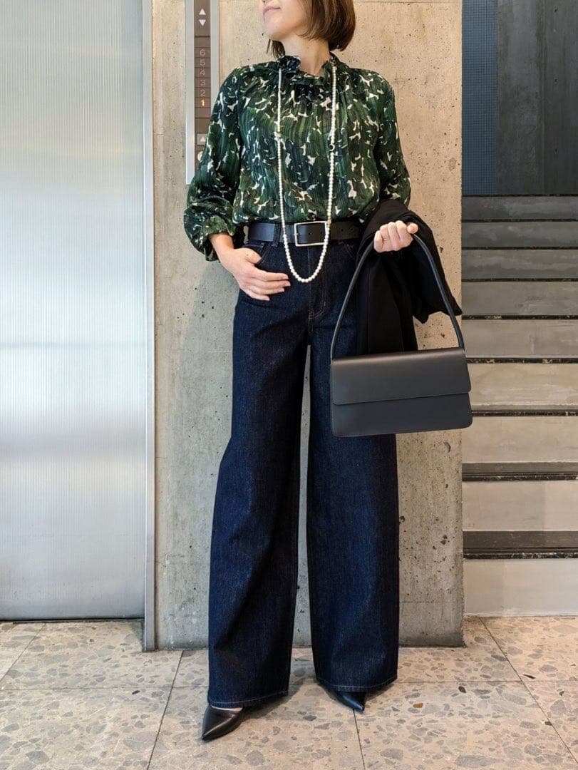 theory luxe 25AW 透け感 スタンドカラーブラウス 被りタイプ - メルカリ