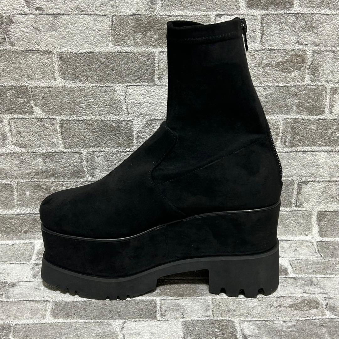 MURUA ムルーア プラットフォームスエードブーツ　バックジップ　22.5cm
