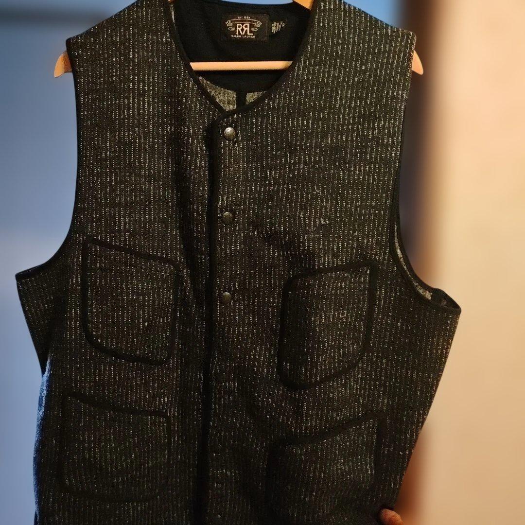 激レア RRL ビーチクロス xl 42 ベスト RRL ダブルアールエル コットン×リネン シルク混 ビーチクロス