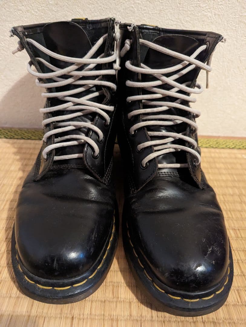 Dr. Martens ブラックワークブーツ MM6 × Dr.Martens エムエムシックス メゾンマルジェラ ドクター