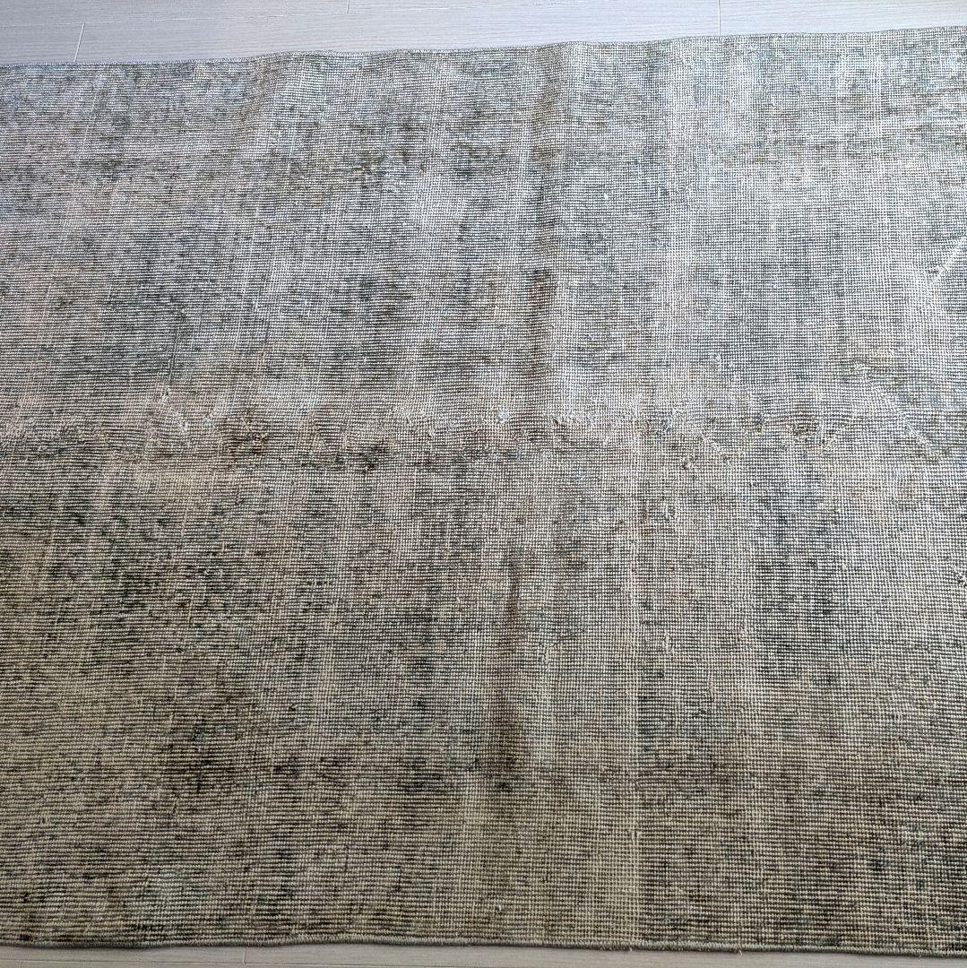 111×185 グレージュオーバーダイ トルコヴィンテージラグの通販｜www