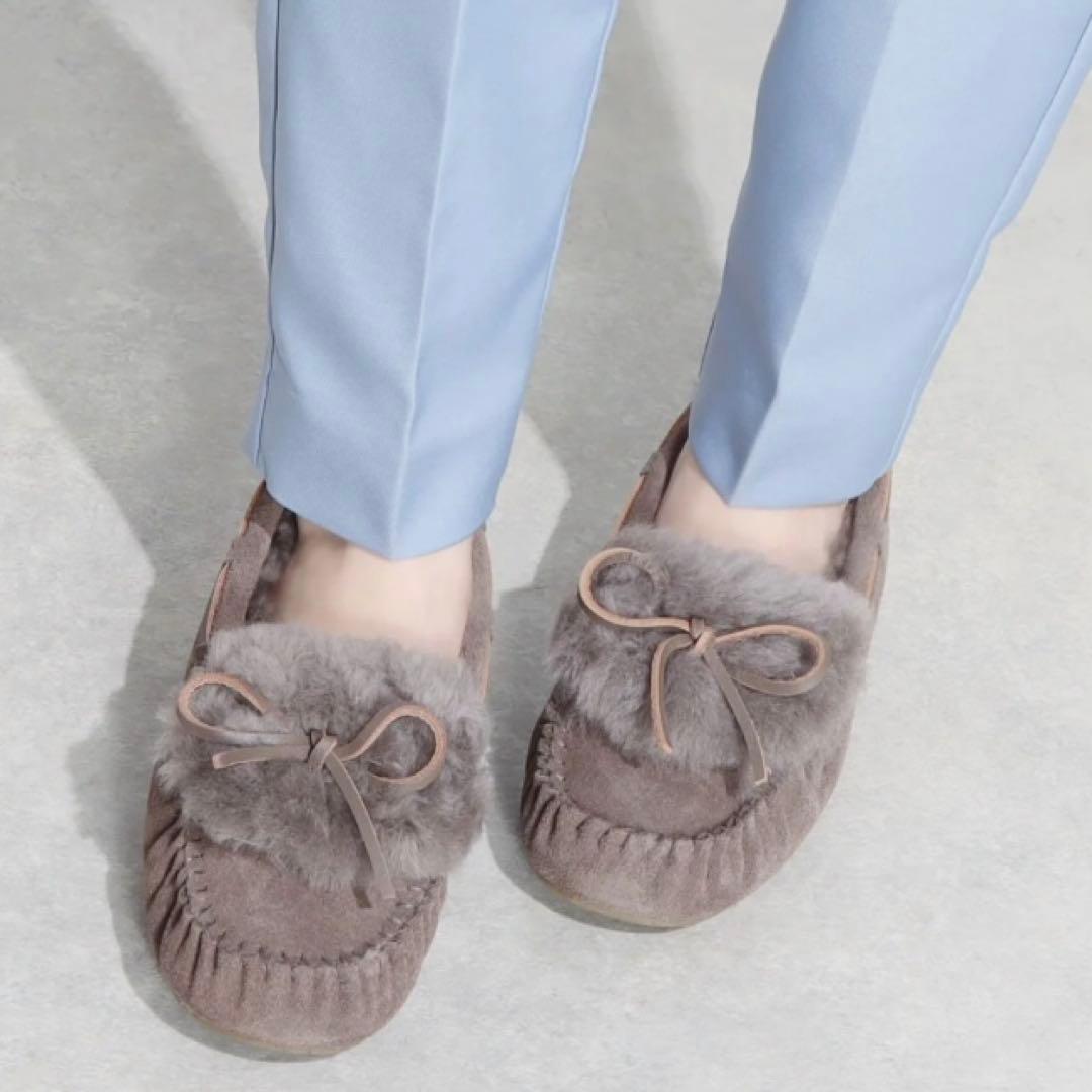 新品 EMU Australia モカシン ボア 24cm スエード スモーク - メルカリ