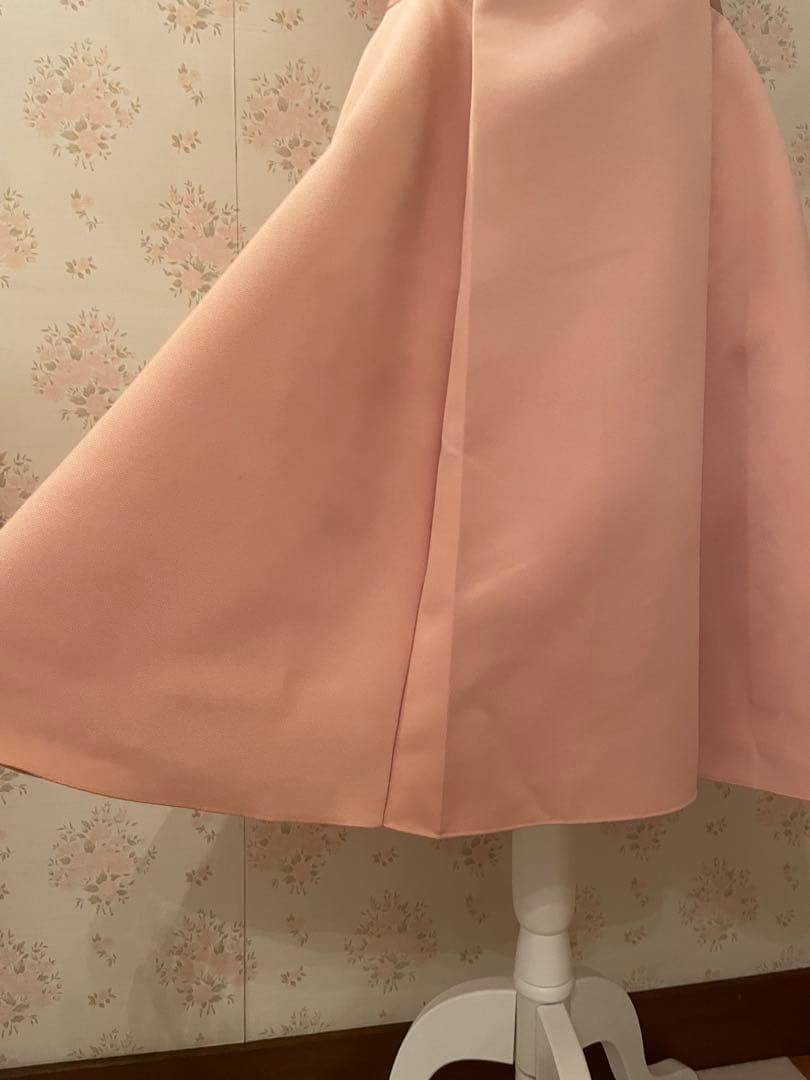 Rene 膝丈フレアワンピース サーモンピンク 36 新品未使用 - メルカリ