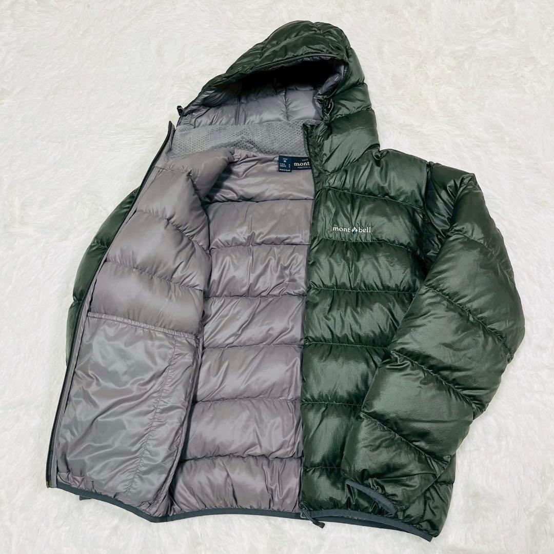 モンベル　ライトアルパインダウンパーカM　ダークグリーン　スタッフバッグなし廃盤 モンベル ライトアルパインダウンパーカM ダークグリーン スタッフ