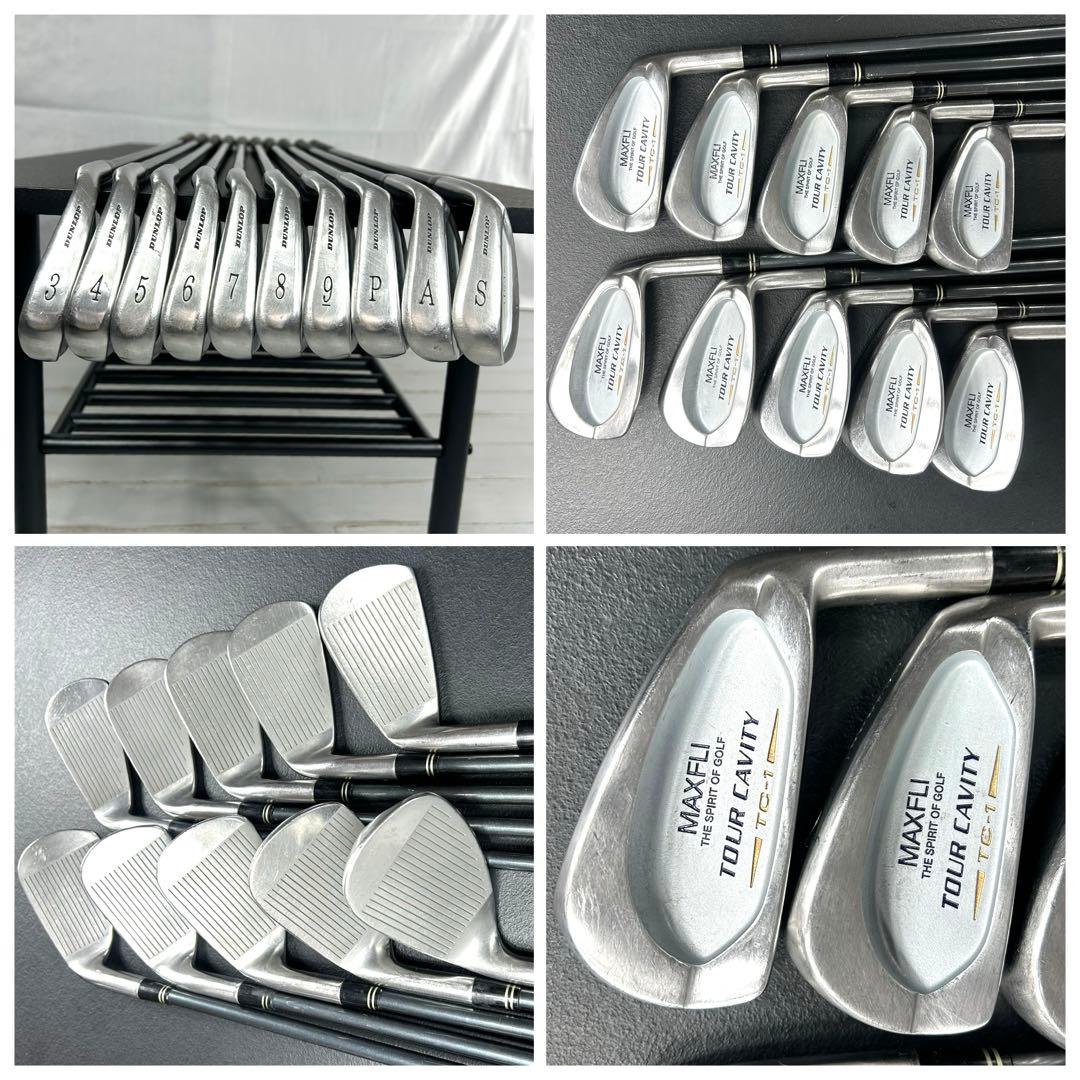本格派 メンズゴルフクラブ 15本 フルセット ブラック&ホワイト お試し