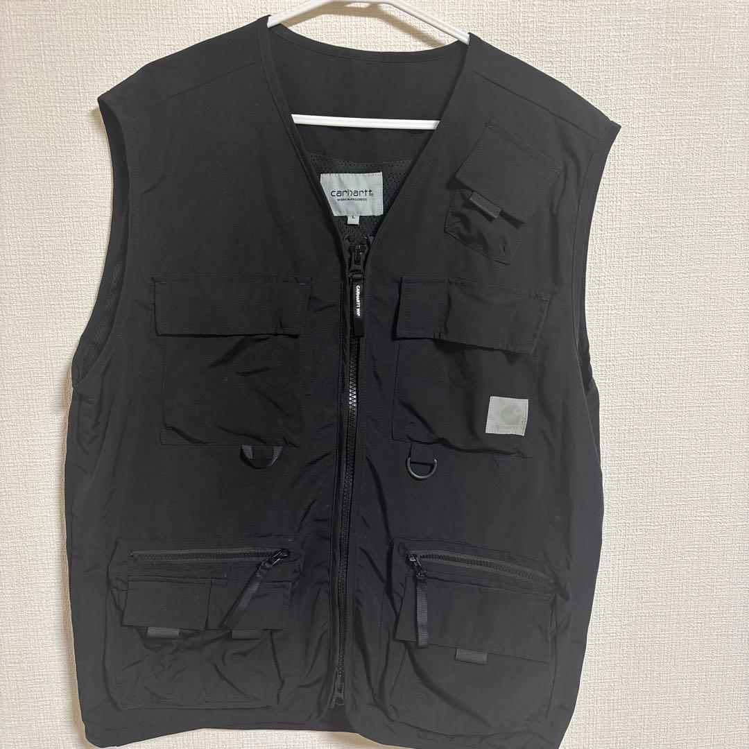 carhartt WORK IN PROGRESS ブラックベスト カーハート ベスト メンズ 正規品 CARHARTT WIP ベスト アウター VEST